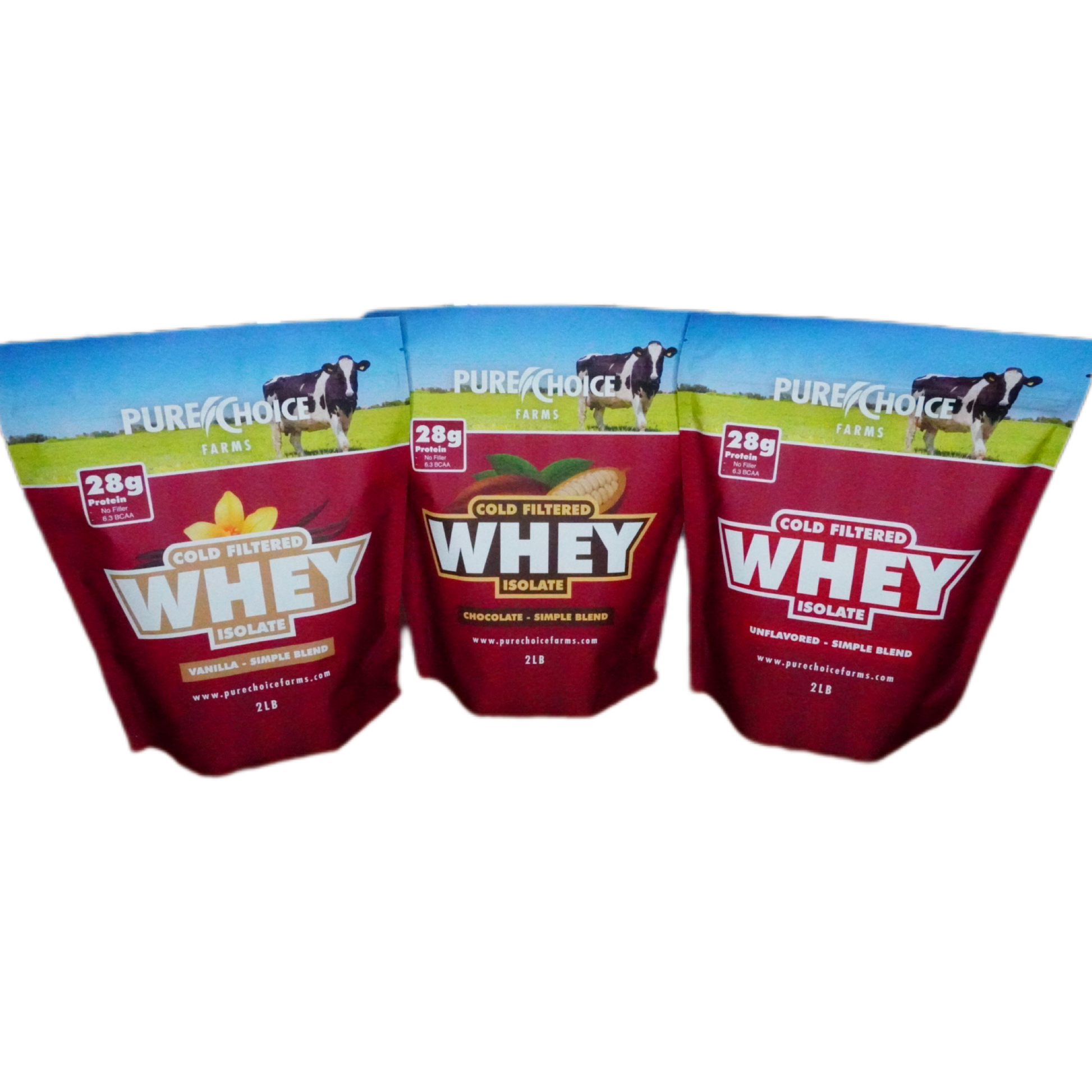 3 Flavor Whey Protein Isolate Combos