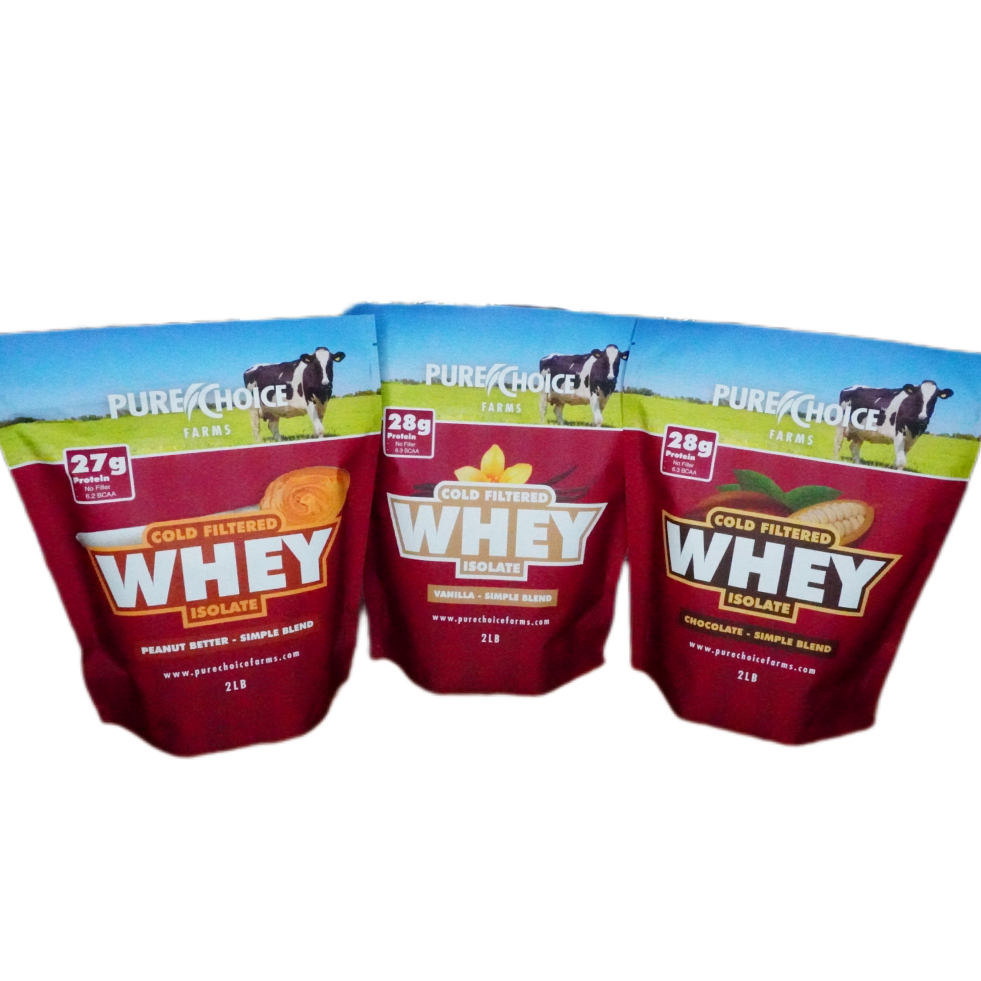 3 Flavor Whey Protein Isolate Combos