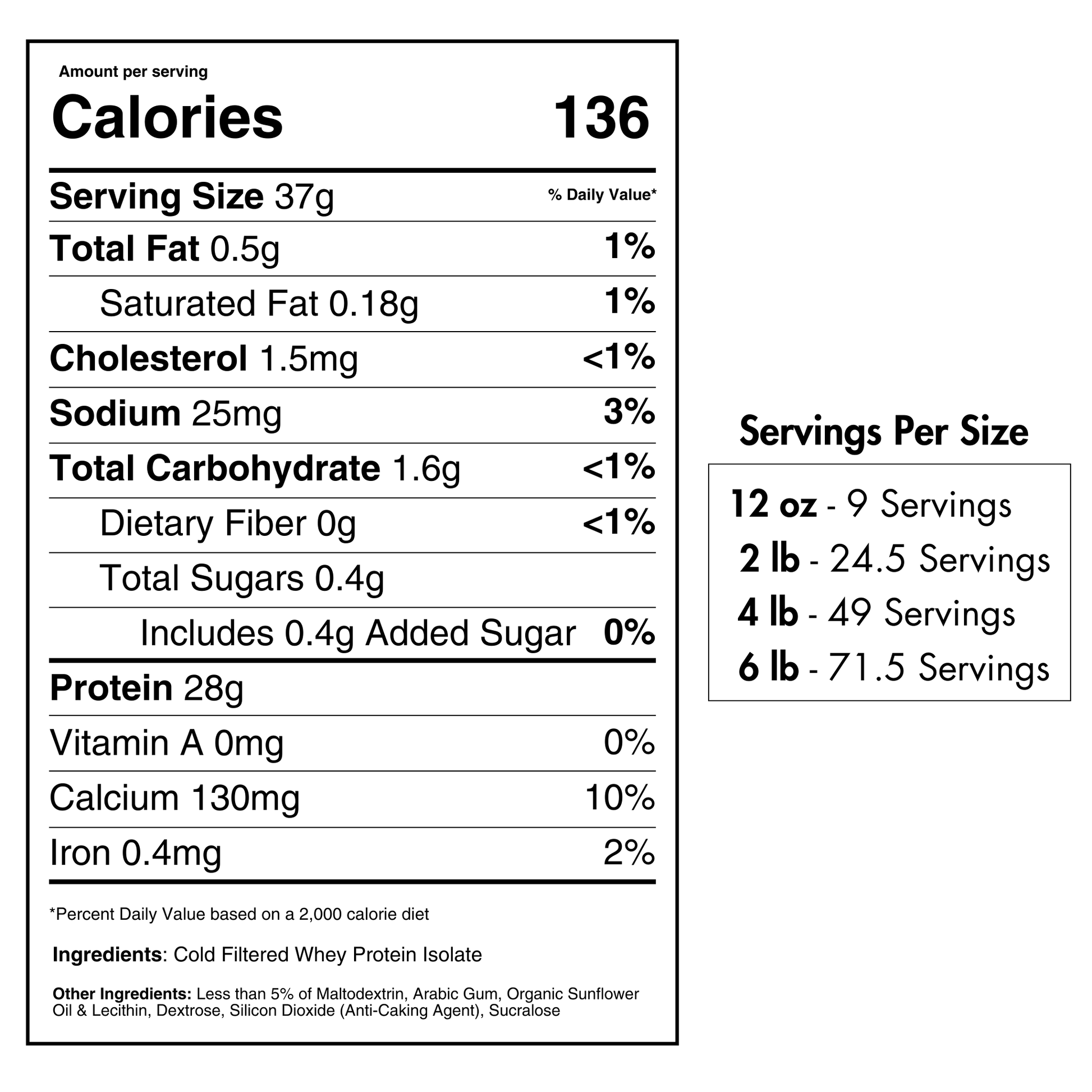 Whey Protein Isolate Frosted Marshmallow