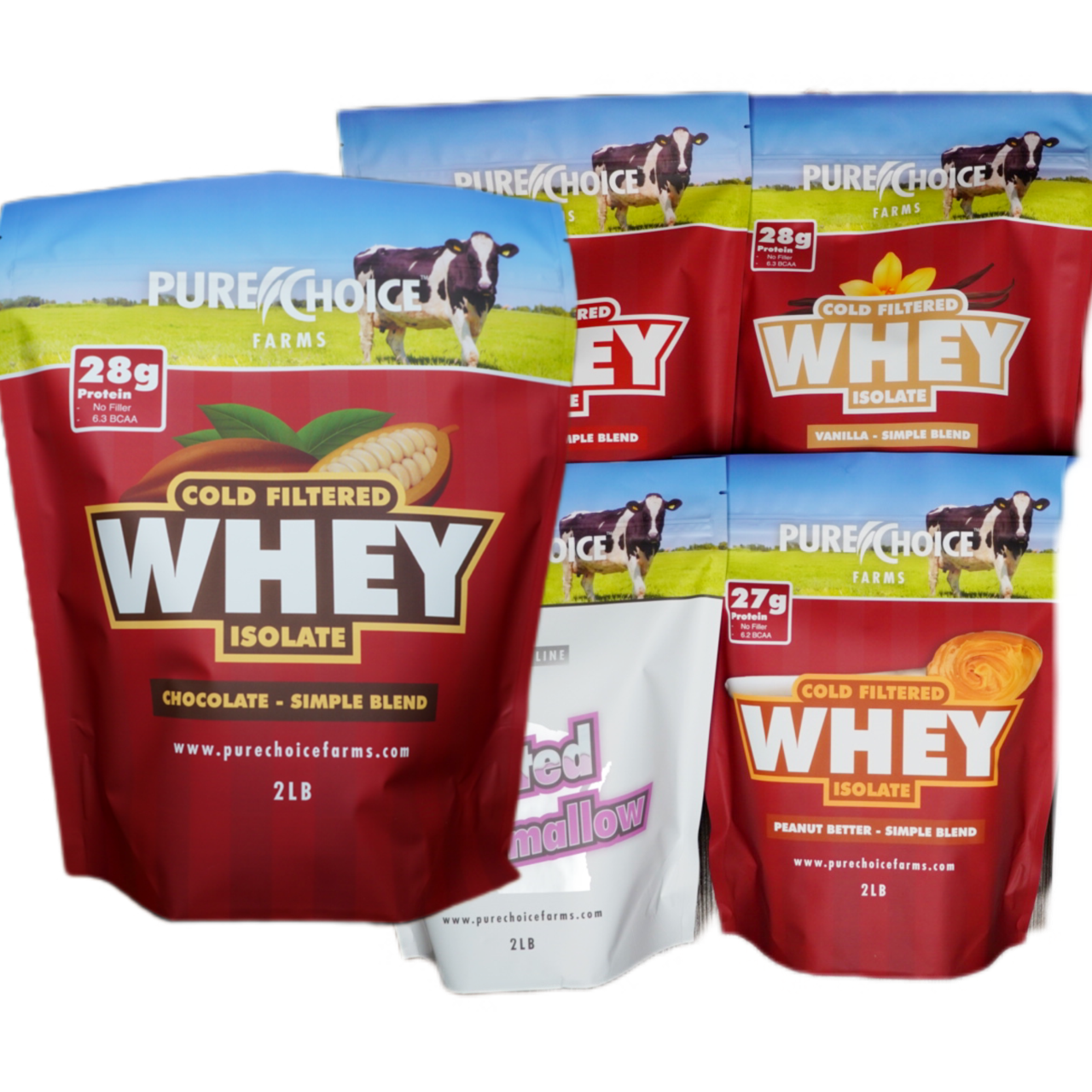 Whey Protein Isolate Flight   Try all 5 flavors!